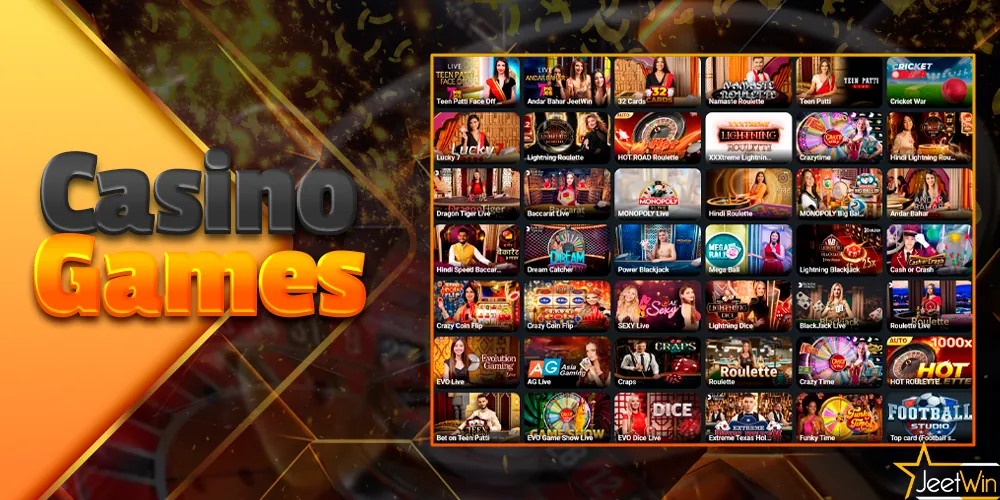 Different types of casino games