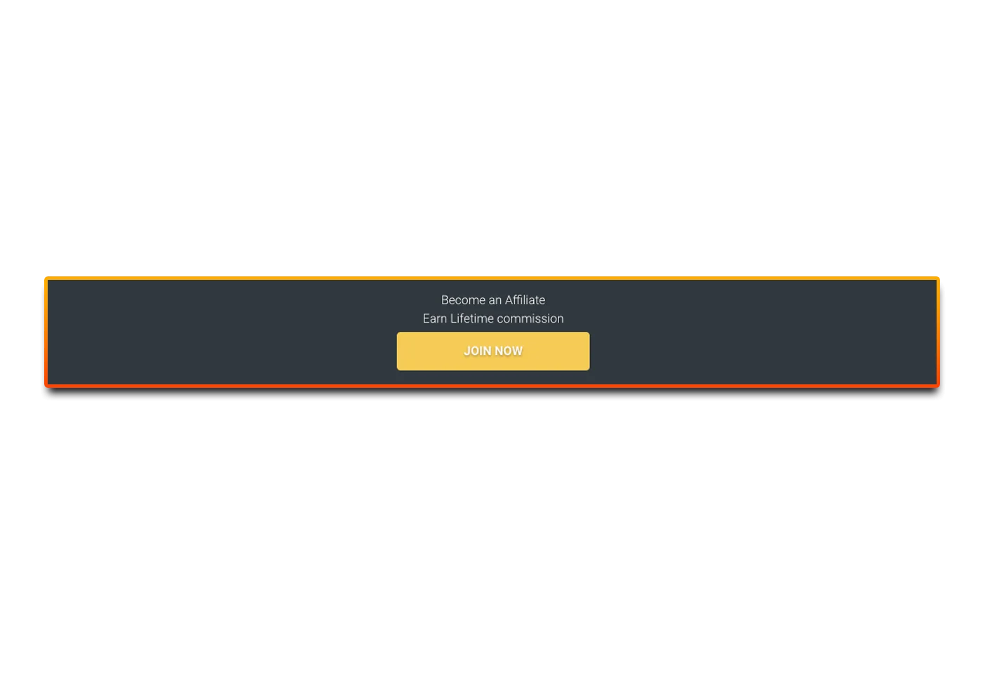 Button to create a casino partner account